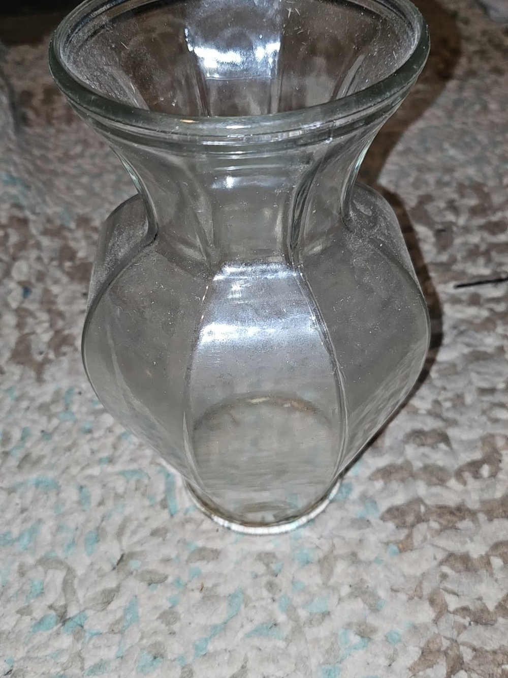 2 Clear Glass Decorative Vase - Clear